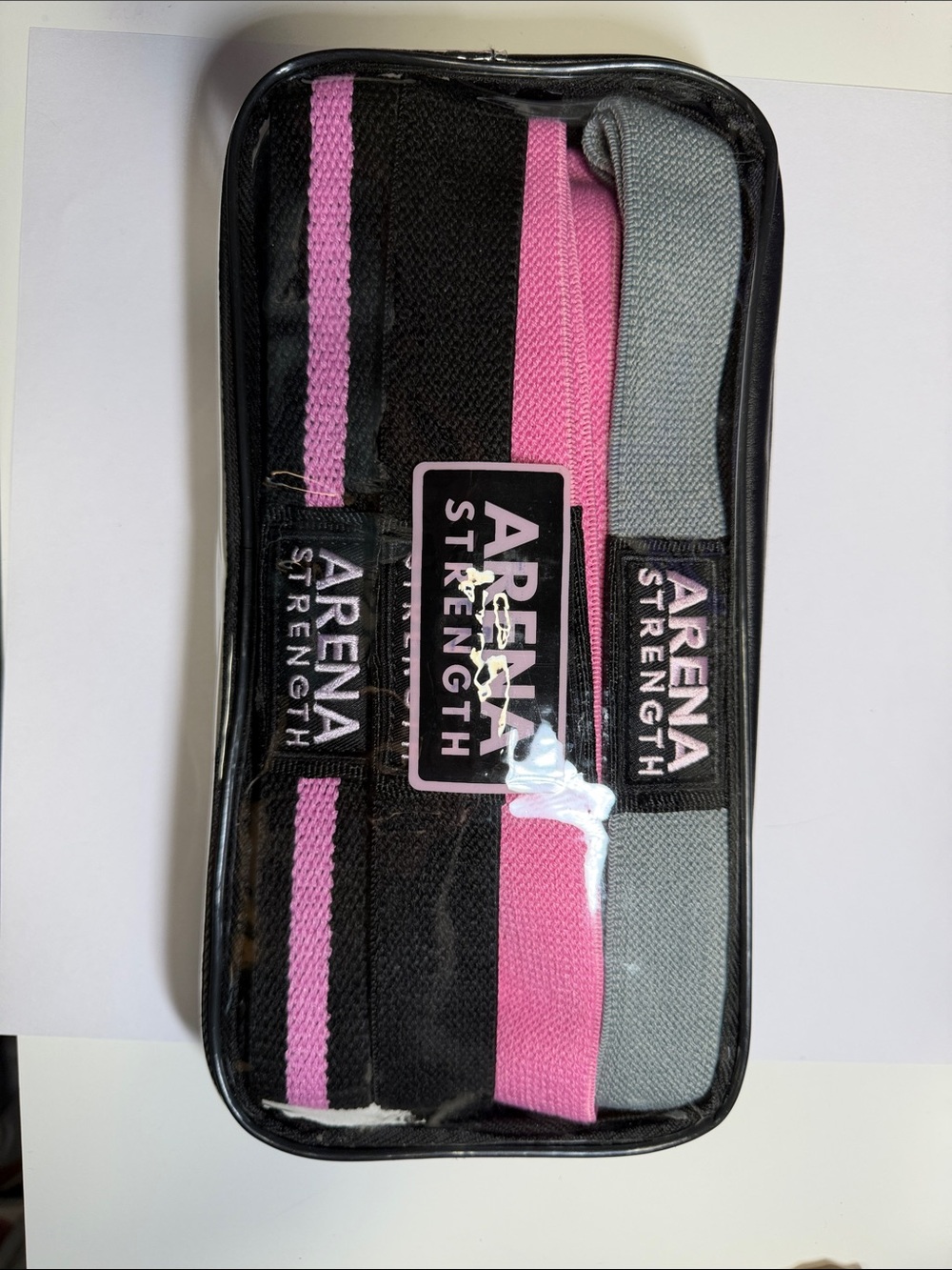 Pink and Gray Resistance Band Set